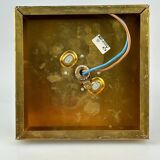 60s 70s Peill & Putzler Cube wall lamp ceiling lamp ice glass space design