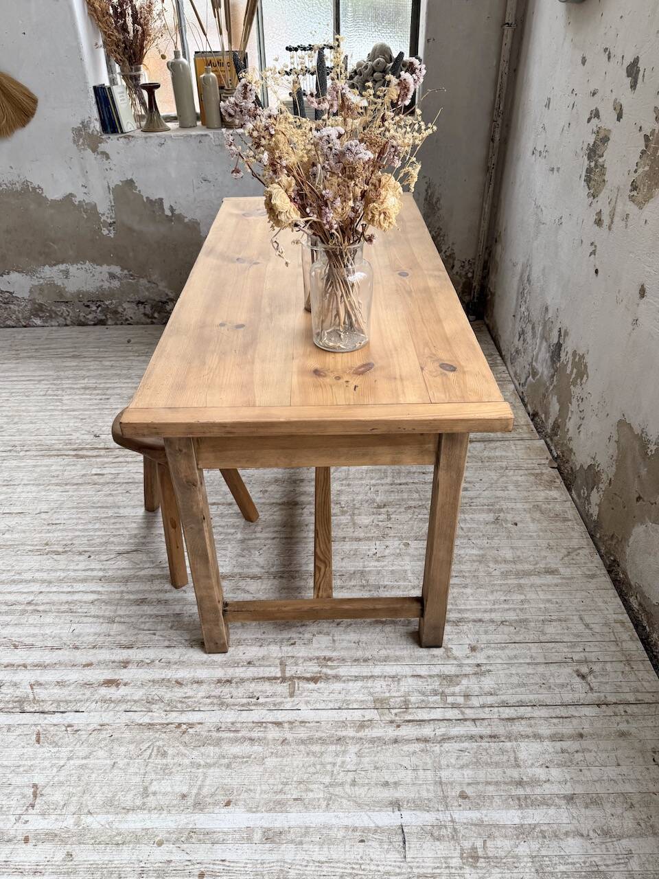 Farm table in pine, 1950s
