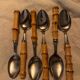 24-piece bamboo cutlery set