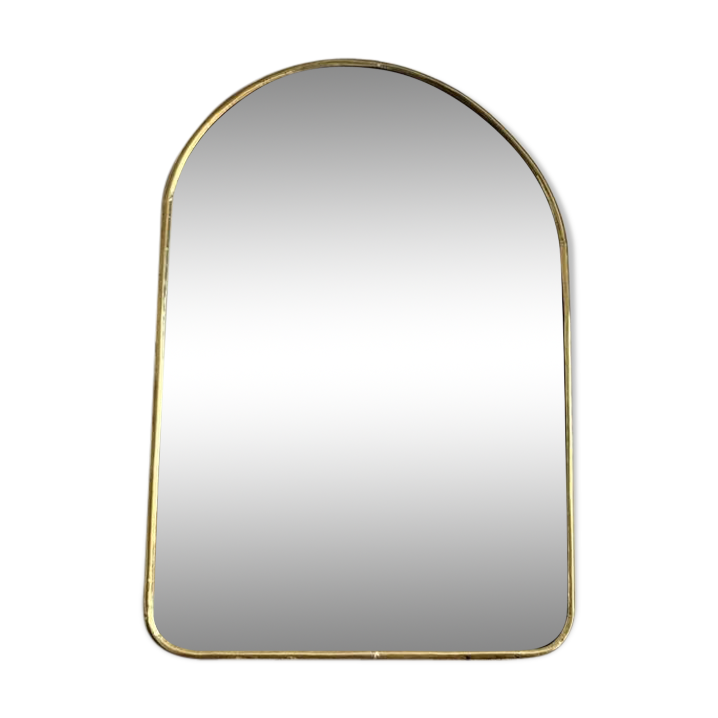 Gold arche brass mirror - 70x50cm