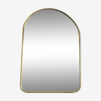 Gold arche brass mirror - 70x50cm