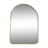Gold arche brass mirror - 70x50cm