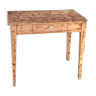 Side table, vintage solid wood desk