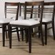 Set of 4 modernist chairs in oak and boucle fabric - 1940