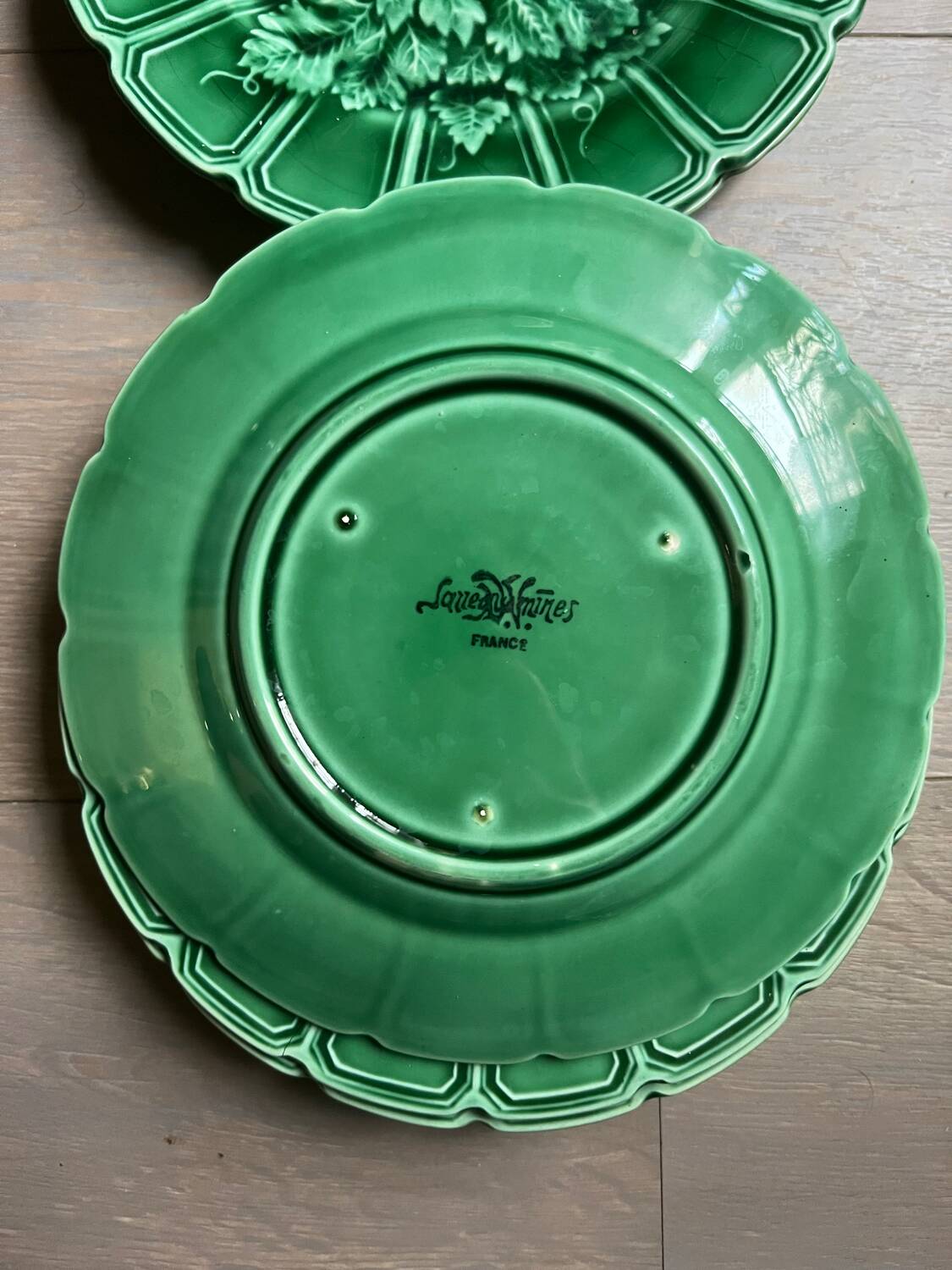 Sarreguemines - 6 barbotine plates