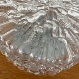 Vontage molded glass ceiling / wall light from the 70s