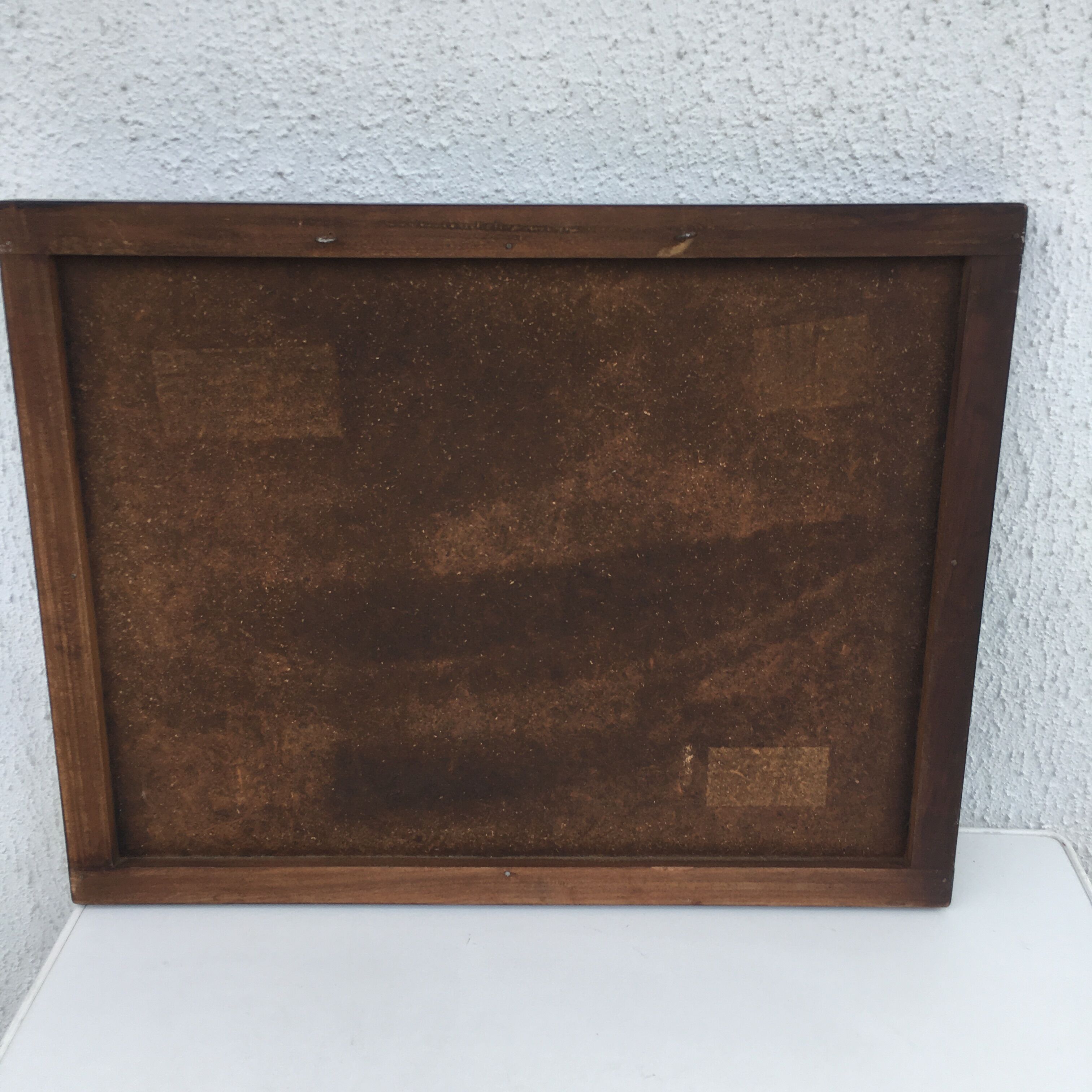 wall ceramic with wooden frame