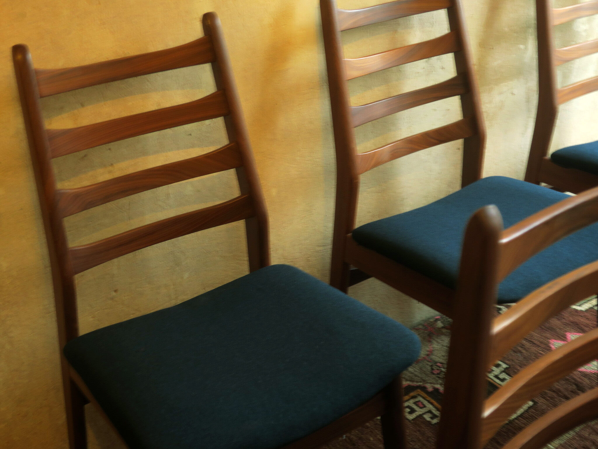 Set of 6 mid-century Danish teak dining chairs, 1960s