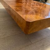 Table basse en loupe d’orme, 1970s