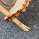 Table d'appoint bambou osier vintage