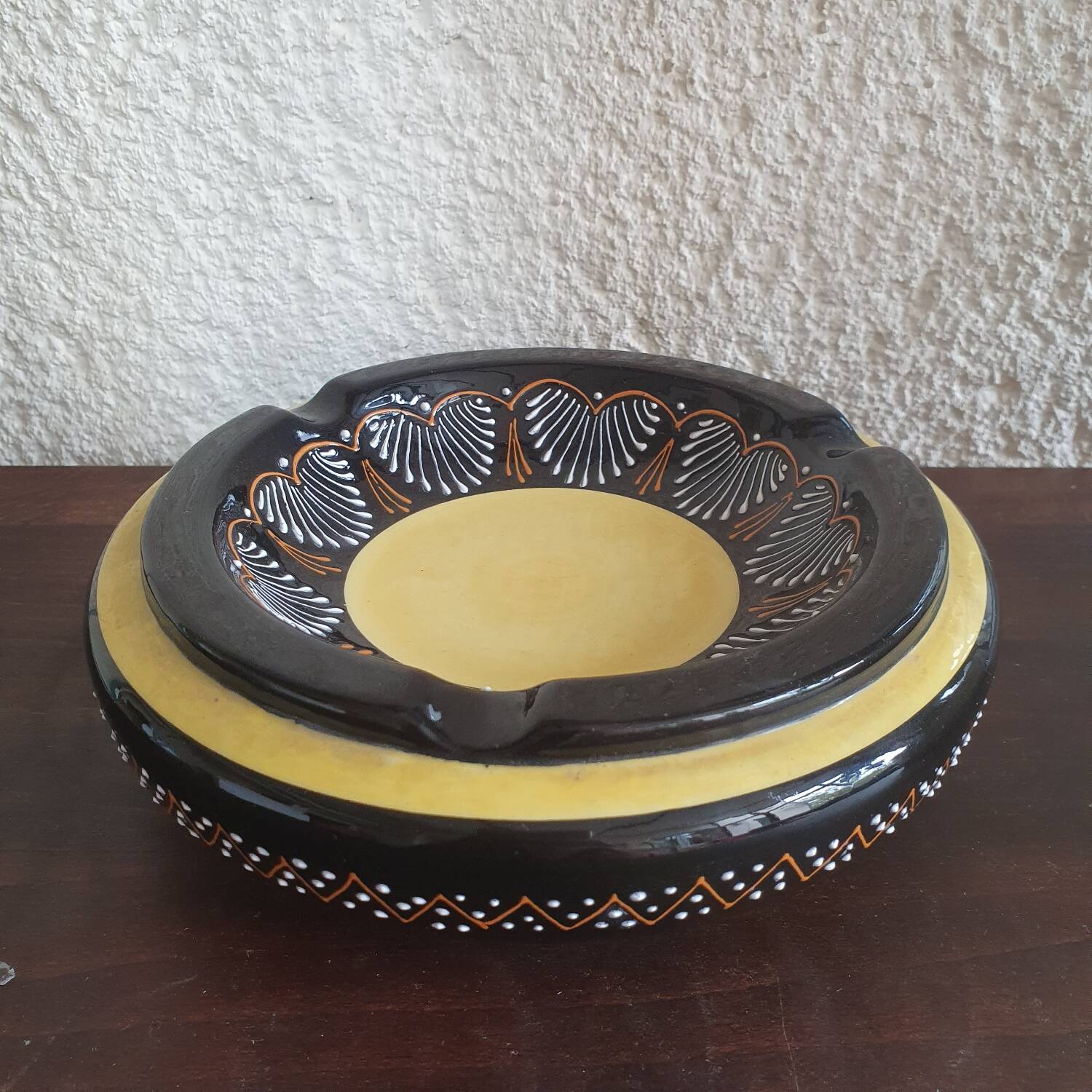 Quimper faience ashtray