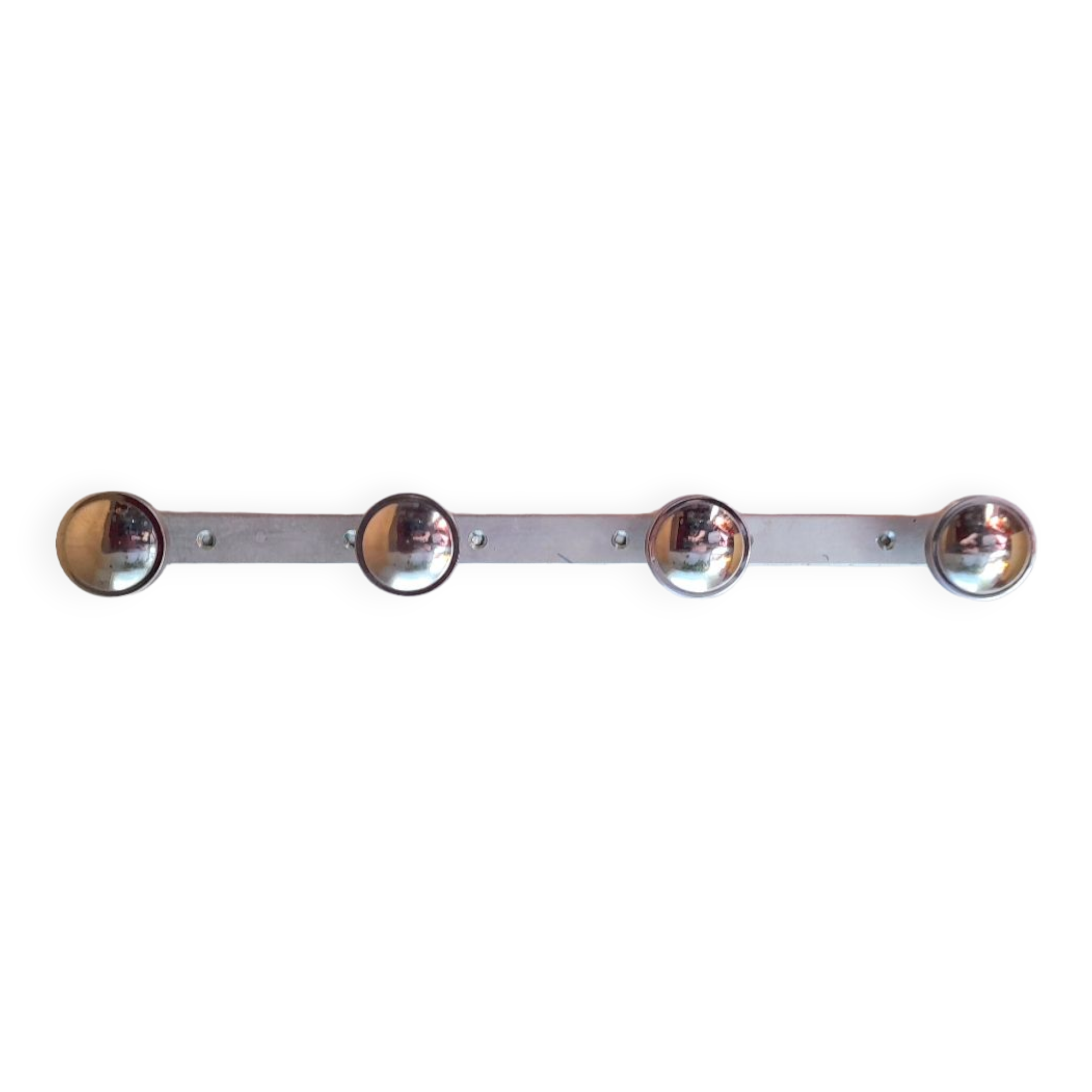 Chrome wall coat rack 70s