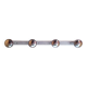 Chrome wall coat rack 70s