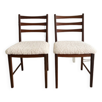 Duo of ASKO teak chairs 1960