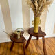 Paire de tabourets tripodes anciens