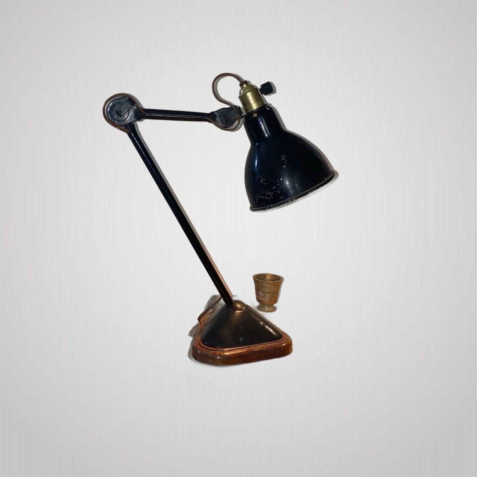 "ADJUSTABLE GRAS LAMP Patented SGDG" N206 / Reflector N1054 Aluminium