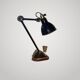 "ADJUSTABLE GRAS LAMP Patented SGDG" N206 / Reflector N1054 Aluminium