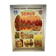 Original poster chemin de fer plm - semur en auxois, henri polard