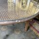 Garden furniture in rattan table and 4 armchairs