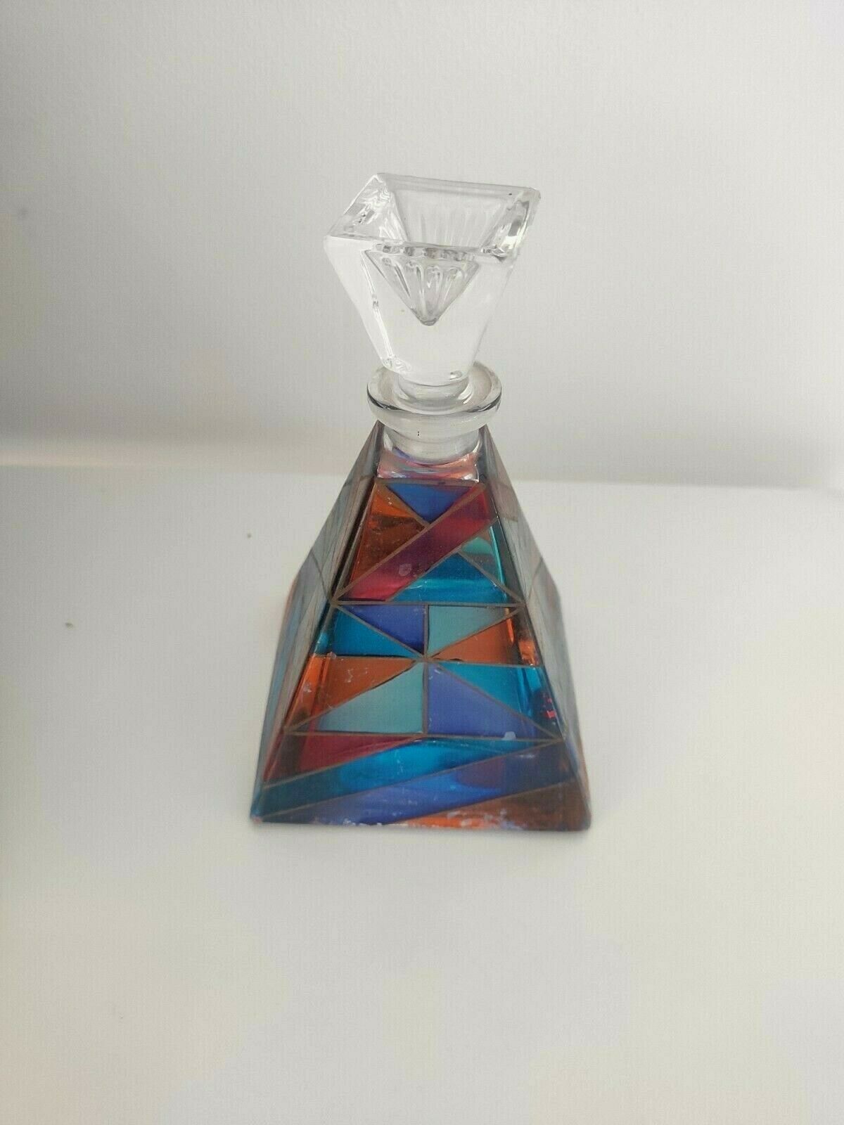 Colorful glass bottle