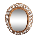 Large Mirror Rotin Oval 60x73cm