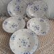 5 assiettes creuses anciennes Moustiers