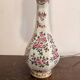 Ancien Lampe Porcelaine Craquelée Satsuma Japon Balustre Meiji Fleurs