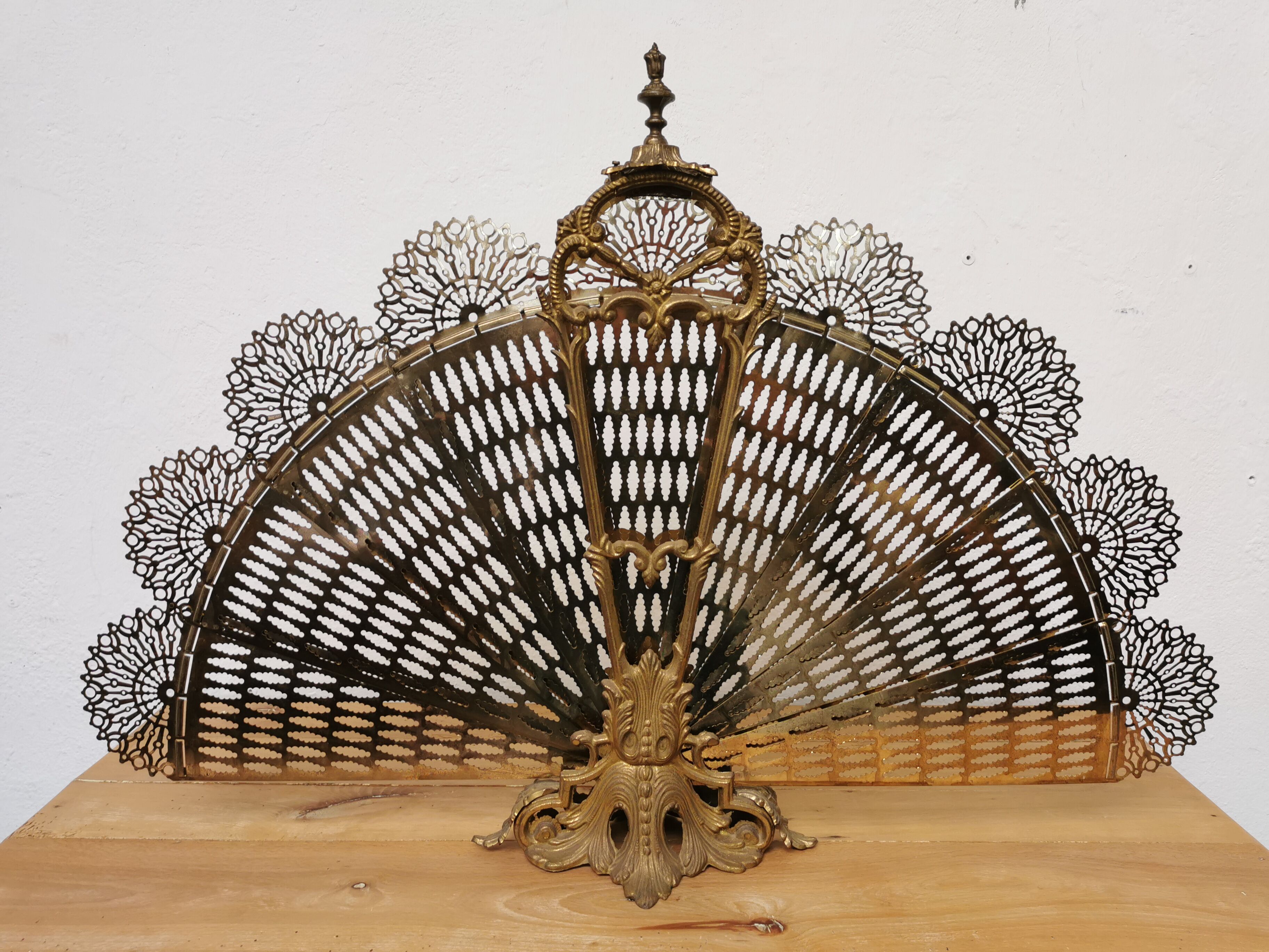 Fire firewall fan peacock bronze