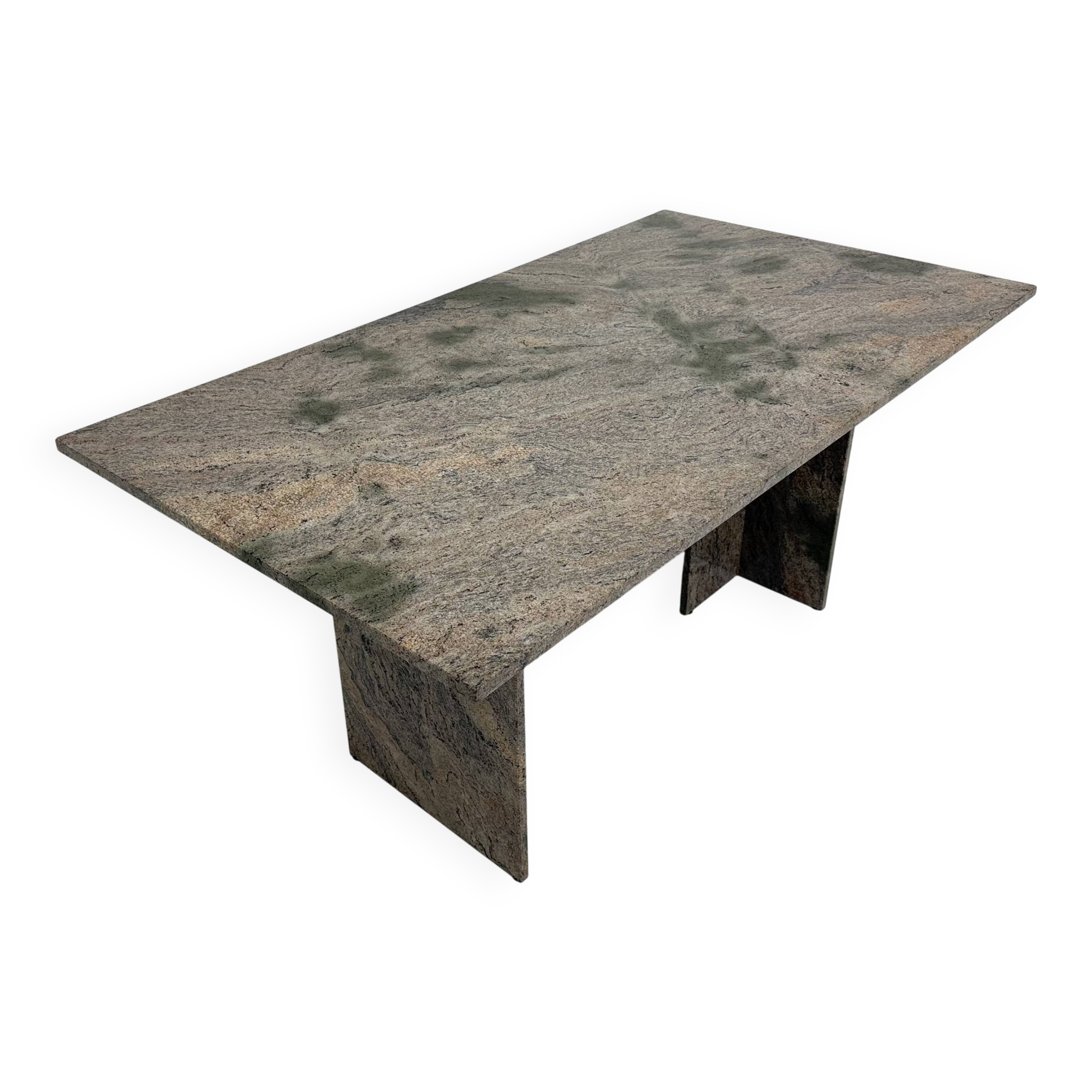 Mid-century modern granite dining table , 1970s