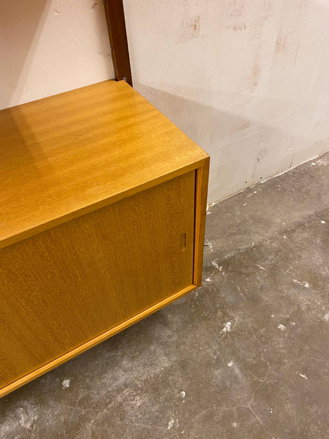 Unité murale scandinave vintage en chêne par Poul Cadovius pour Royal System, années 1960