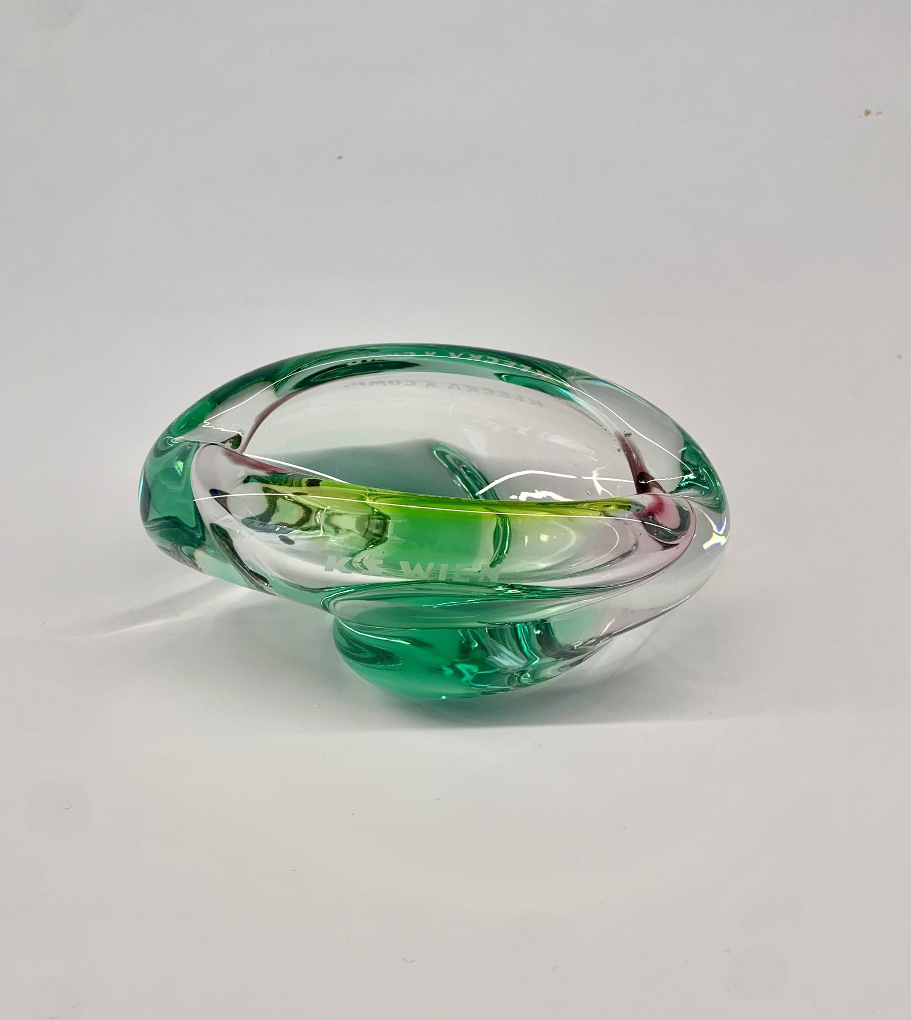 Bowl by Jozef Hospodka for Chribska Sklarna, 1960