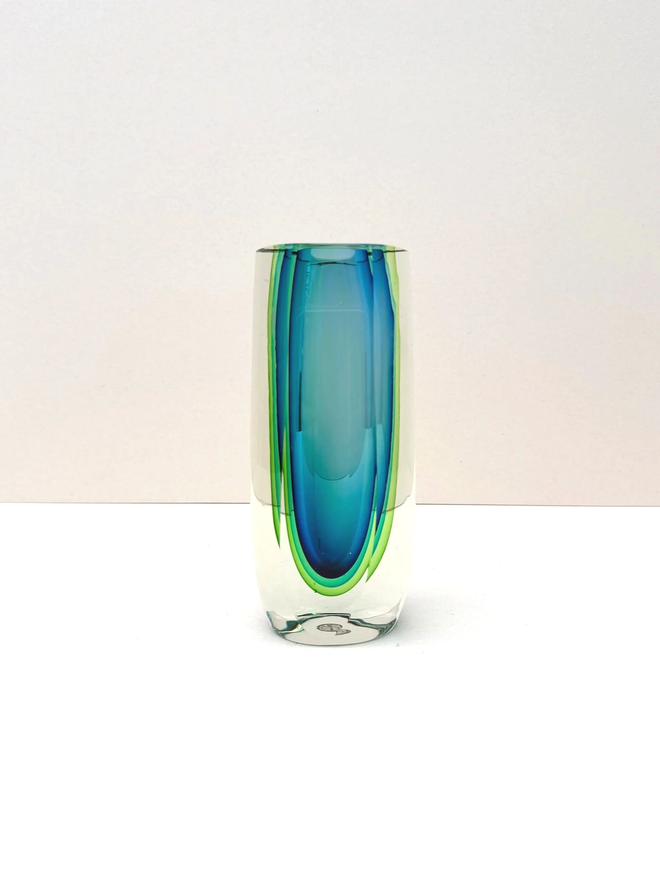 Sommerso Vase - Murano blown glass, Italy 1980