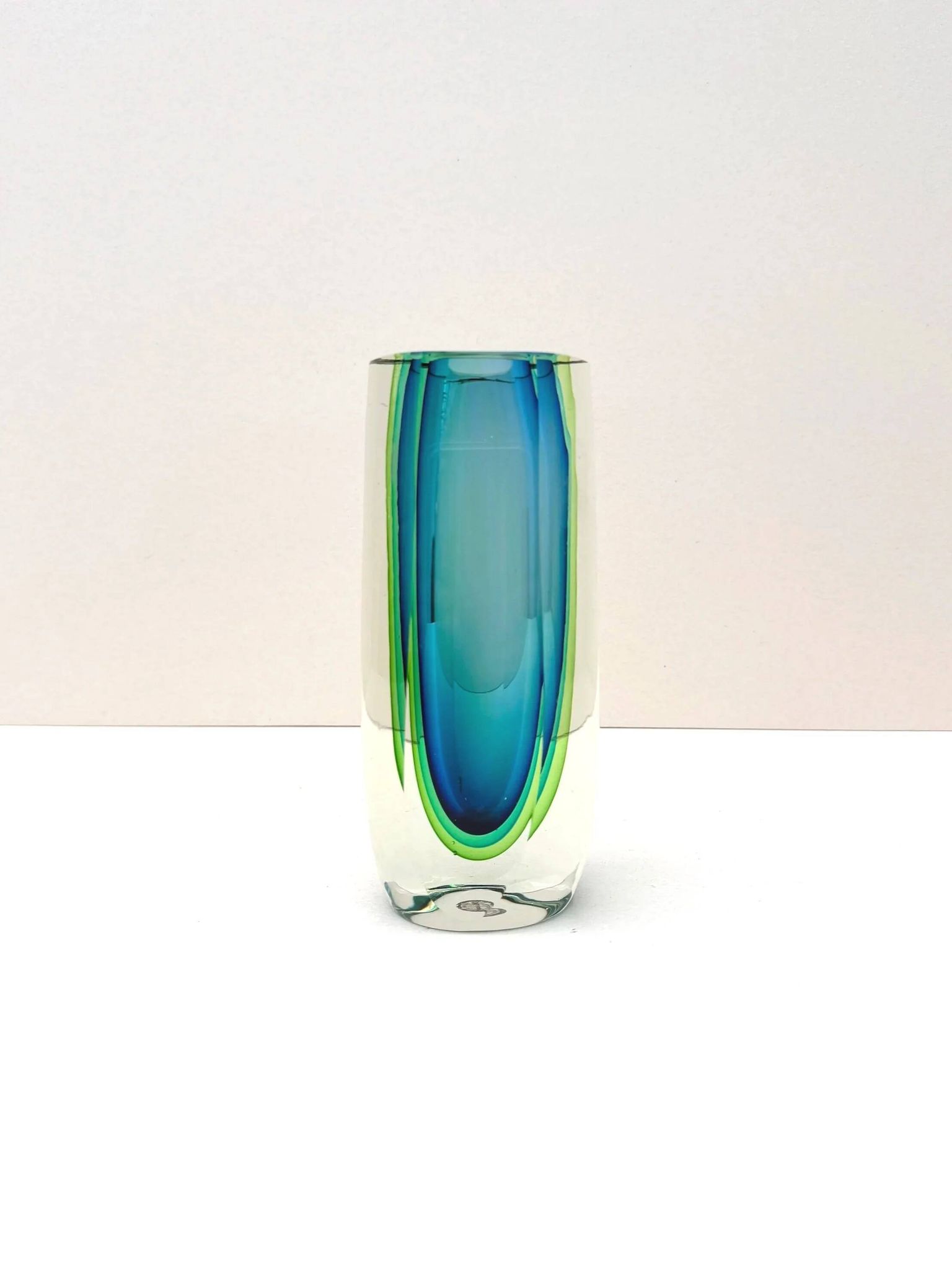 Sommerso Vase - Murano blown glass, Italy 1980