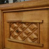 Oak buffet by Charles Dudouyt 1940s