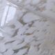 Grand vase verre de clichy blanc