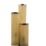 Hollywood regency fiberglass and brass table lamp, Italy 1970s