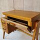Bureau en bois, pieds compas