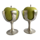 Vintage RARE Pair Of F. Neumann Solinger Silver Plated Fruit Serving D
