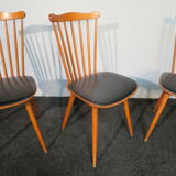 Set of 3 Baumann chairs model "Minuet"