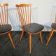 Set of 3 Baumann chairs model "Minuet"