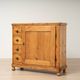 Antique Pine Biedermeier Cabinet with Four Drawers