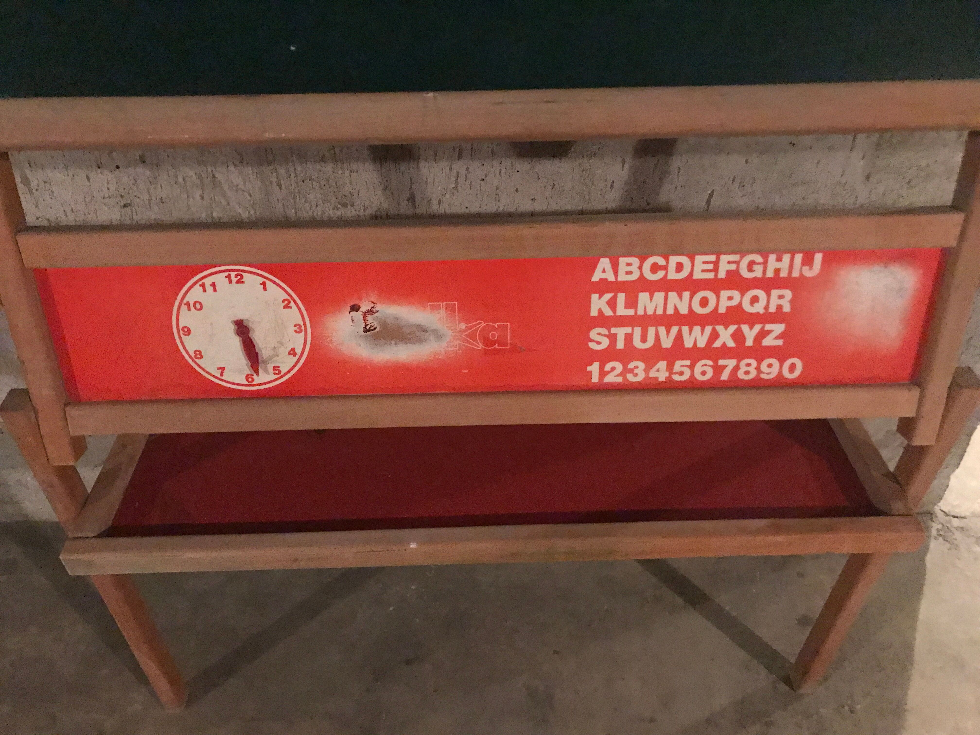 Vintage children's blackboard