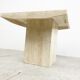 Vintage travertine coffee table, 1970s