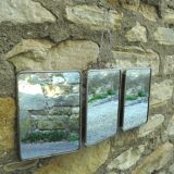 Triptych barber mirror