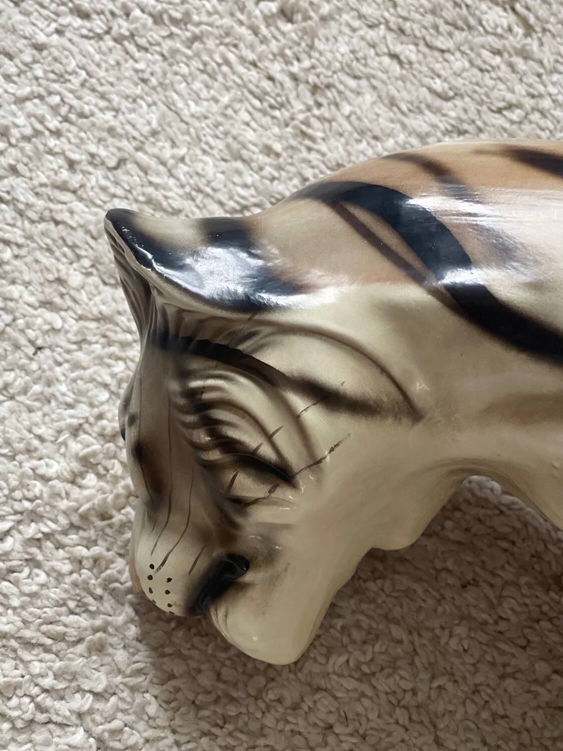 Enamelled ceramic tiger 1970