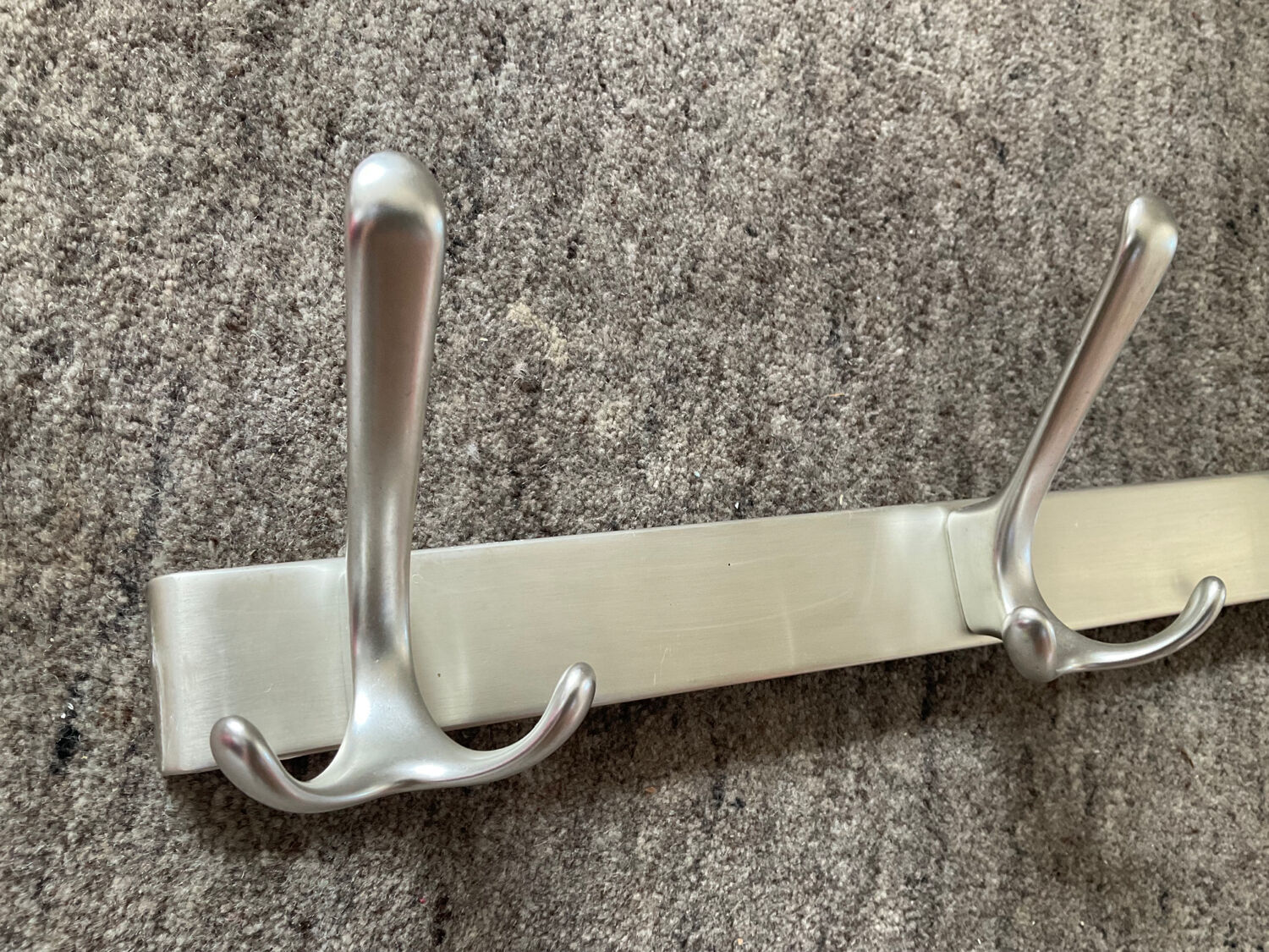 Vintage aluminum coat rack
