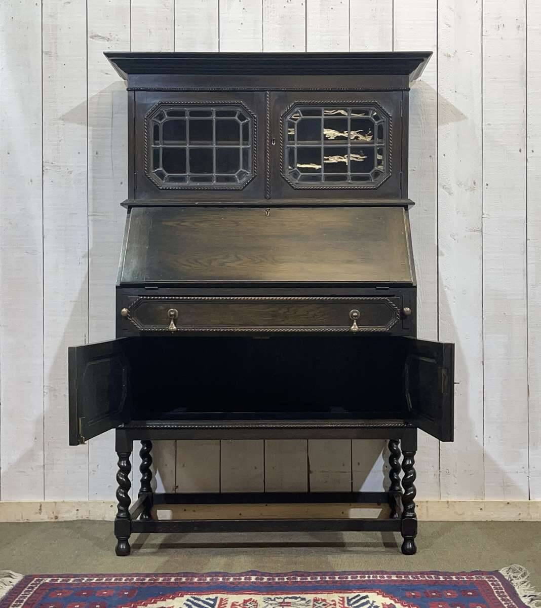 English oak writing desk, early 20th century