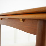 1960s Danish Teak Extendable Dining Table, Restored