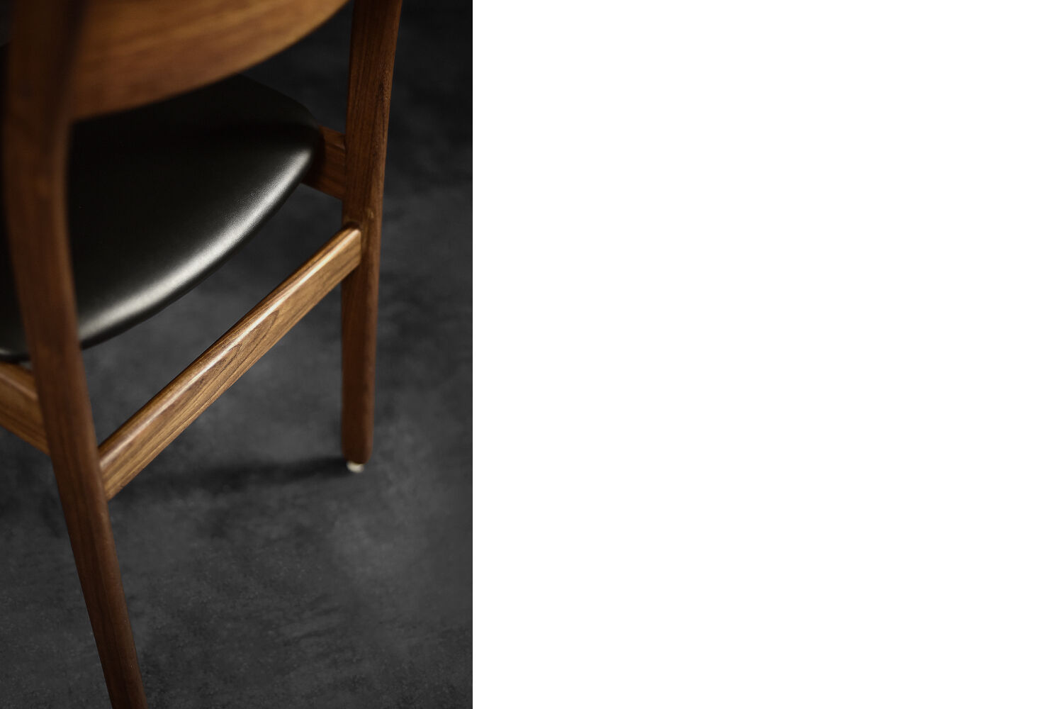 Vintage Mid-Century Modern Scandinavian Teak & Vinyl Dining Chairs, 1960s, Set of 4