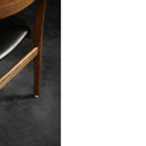 Vintage Mid-Century Modern Scandinavian Teak & Vinyl Dining Chairs, 1960s, Set of 4